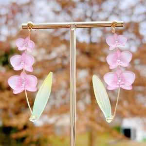 Orchid Queen Earrings *MADE TO ORDER*